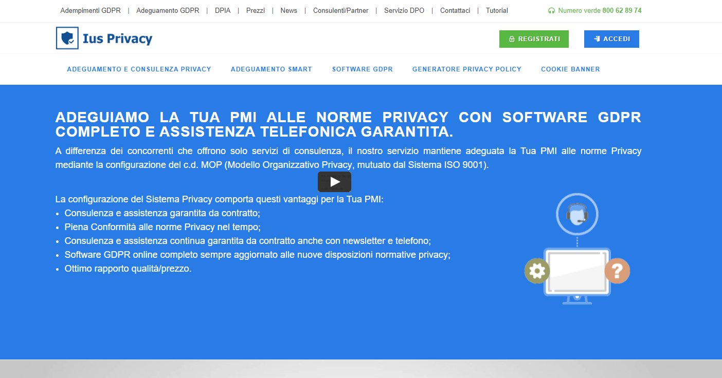 Tutorial relativo alla configurazione di un Cookie Consent Banner